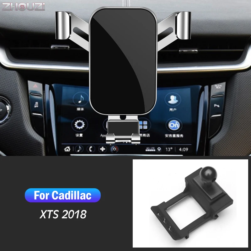 

Car Mobile Phone Holder Mounts GPS Stand Gravity Navigation Bracket For Cadillac XTS 2018 Air Vent Outlet Clip Car Accessories