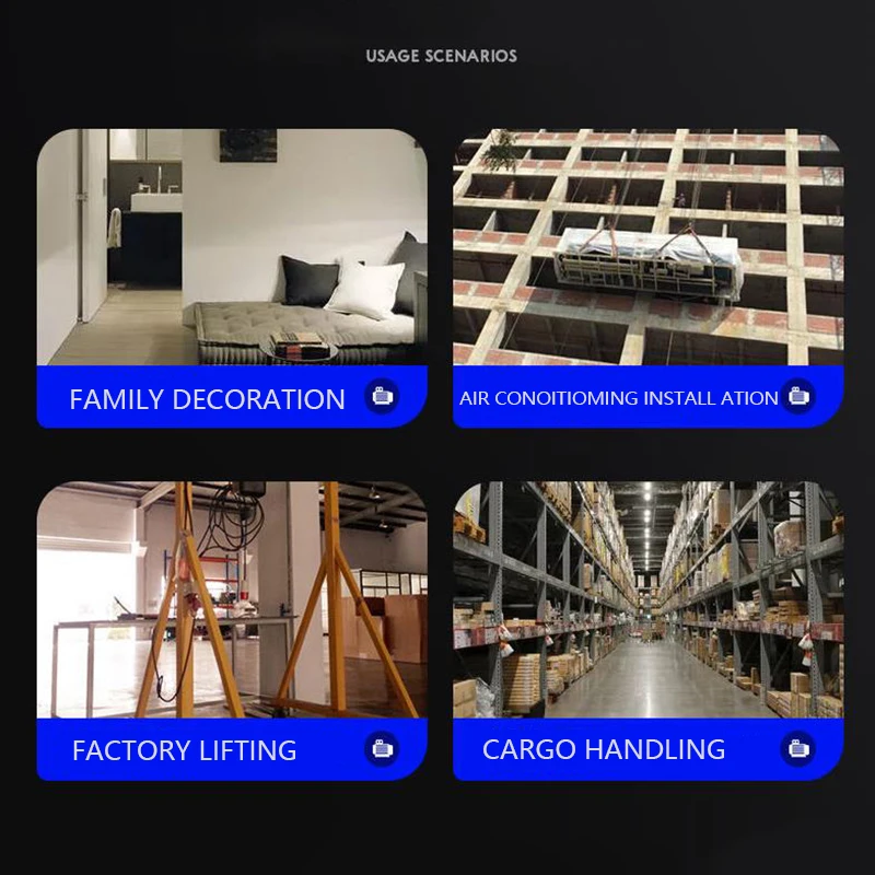 Электрический подъемник с дистанционным управлением 220 В 100 кг 25 м | Инструменты