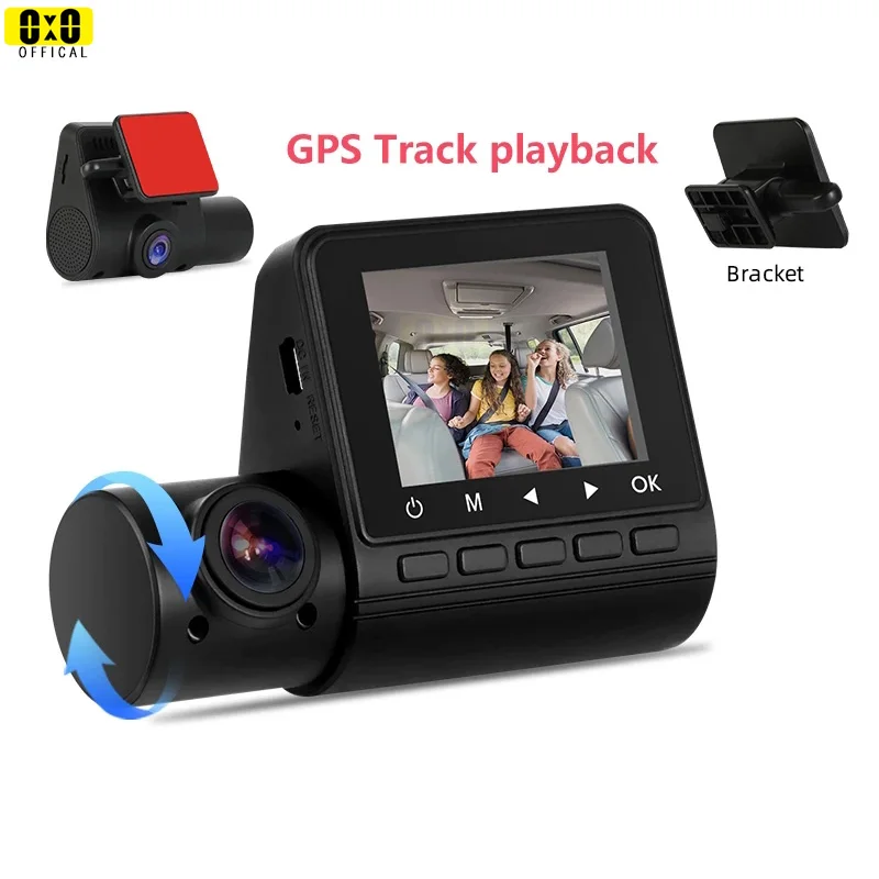 

M70Gmai MINI Dash cam 1080P Front and Inner lens with GPS Track Car Registrars Car Inside Recording DVRS Vehicle Black Box