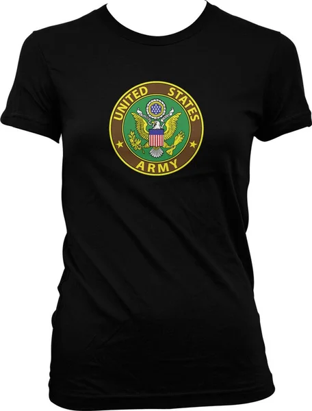 

United States Army Coat Of Arms USA America American Juniors T-shirt