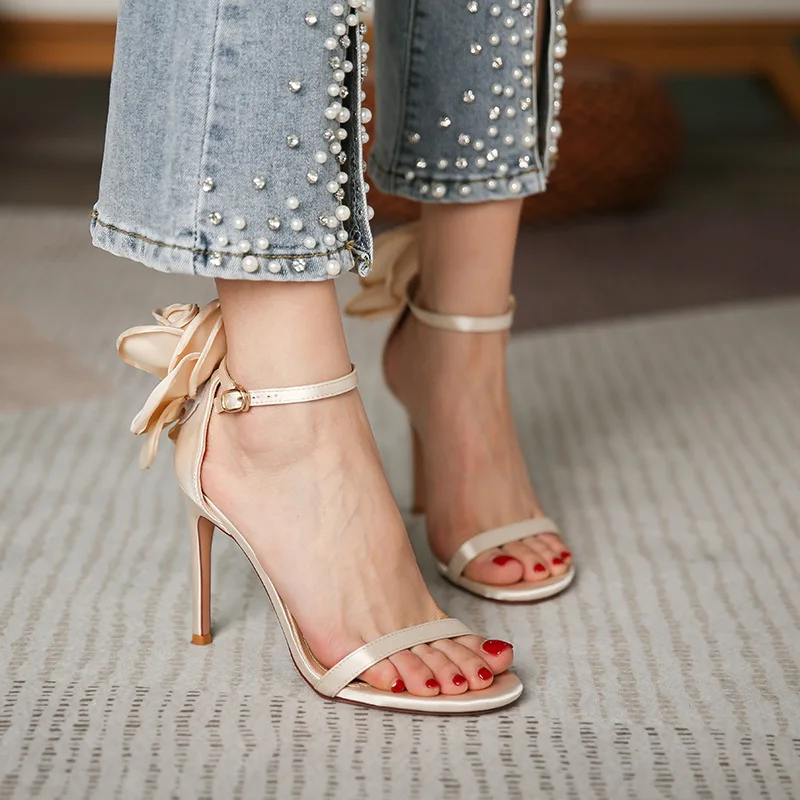 

Butterfly Heels Sandals Thin High Heels Women Pumps Sexy Wedding Shoes Party Fashion Women Shoes