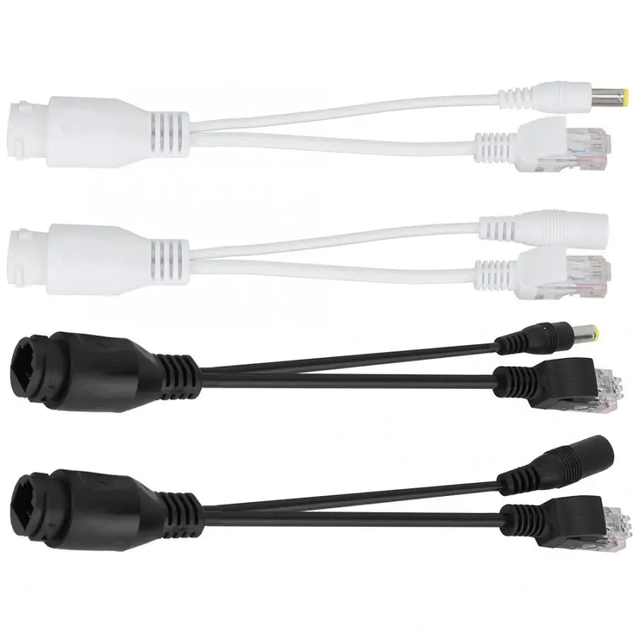 10 пар CCTV пассивный кабель адаптер POE Power Over Ethernet инжектор водонепроницаемый для