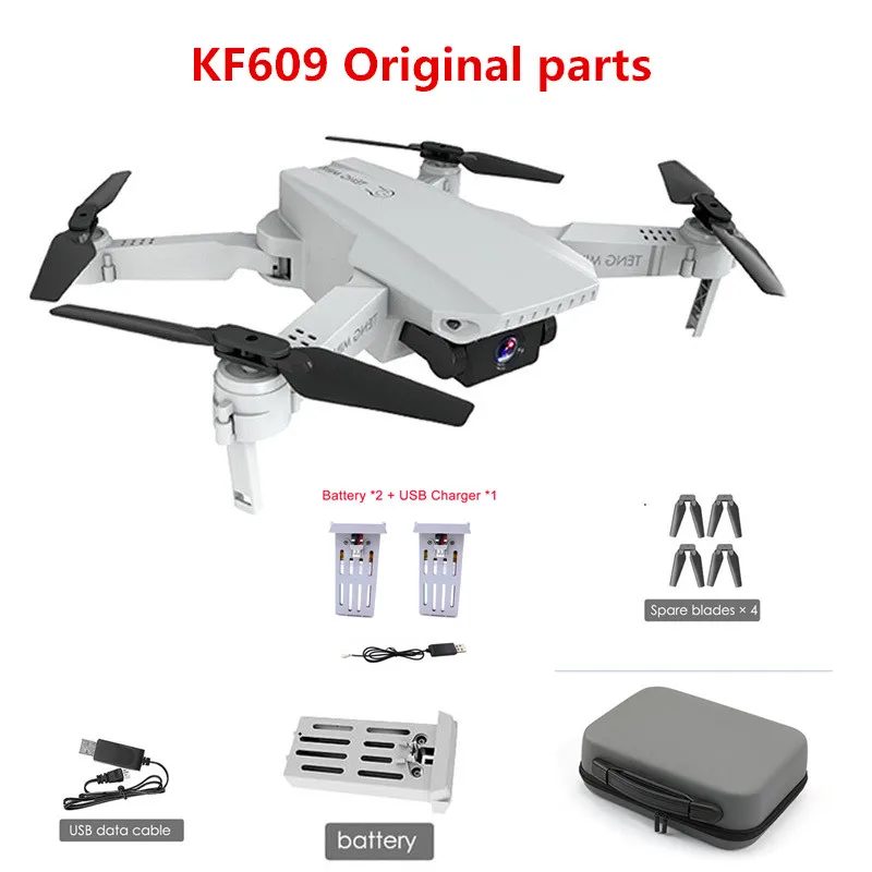 Аксессуары для дрона KF609 батарея 3 7 в 1100 мАч пропеллер кленовый лист USB зарядное