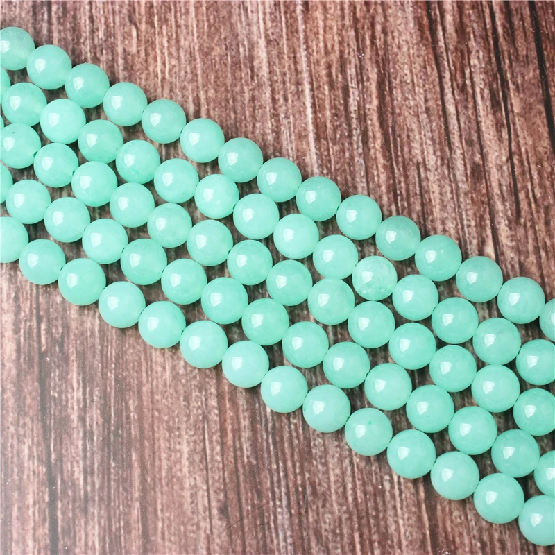 

Hot Sale Natural Stone Blue Australian Jade Beads 15.5" Pick Size: 4 6 8 10 mm fit Diy Charms Beads Jewelry Making Accessories