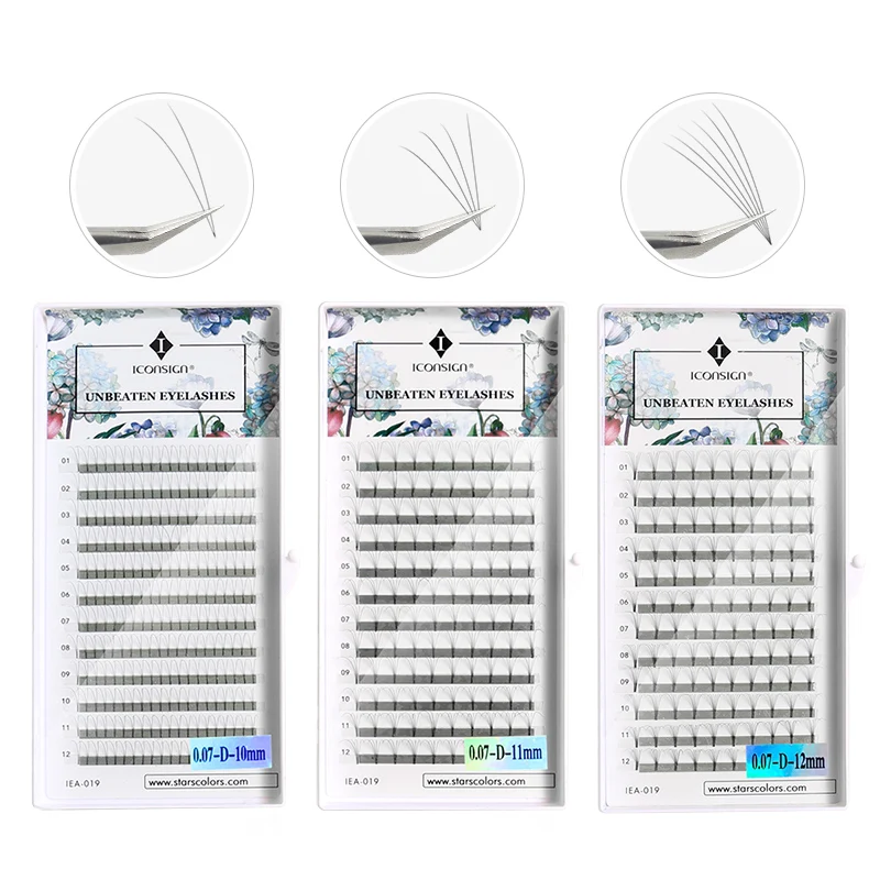 2D/4D/6D False eyelashes Mink Eyelashes 0.07mm C/D Curl for extensions Soft Fake lash magic 8-15mm tabs | Красота и здоровье