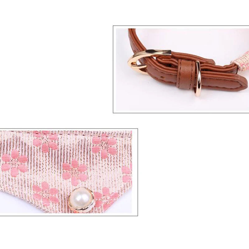 

Pet Neckerchief Cat Dog Accessories Scarf Waterproof Printing Bandana Bibs Scarf Collar Pet Saliva Towel Cotton Triangle Towel