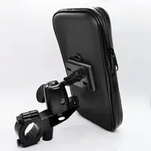 Motorcycle Handlebar Mount Phone Holder with Water Resistant Cell Phone Case Bicycle Bike Bar Rail Mount Holderfor Mobile Phones