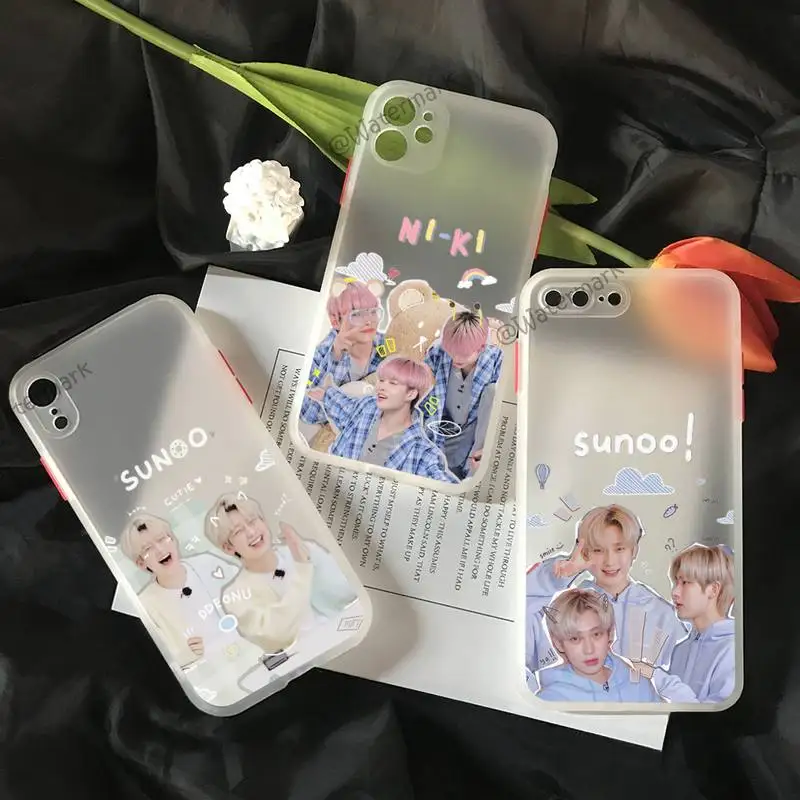 

Enhypen Kpop Phone Case For Iphone 13 7 8 Plus X Xs Max Xr 11 12 Mini Pro Max Matte PC Back Cover Shell
