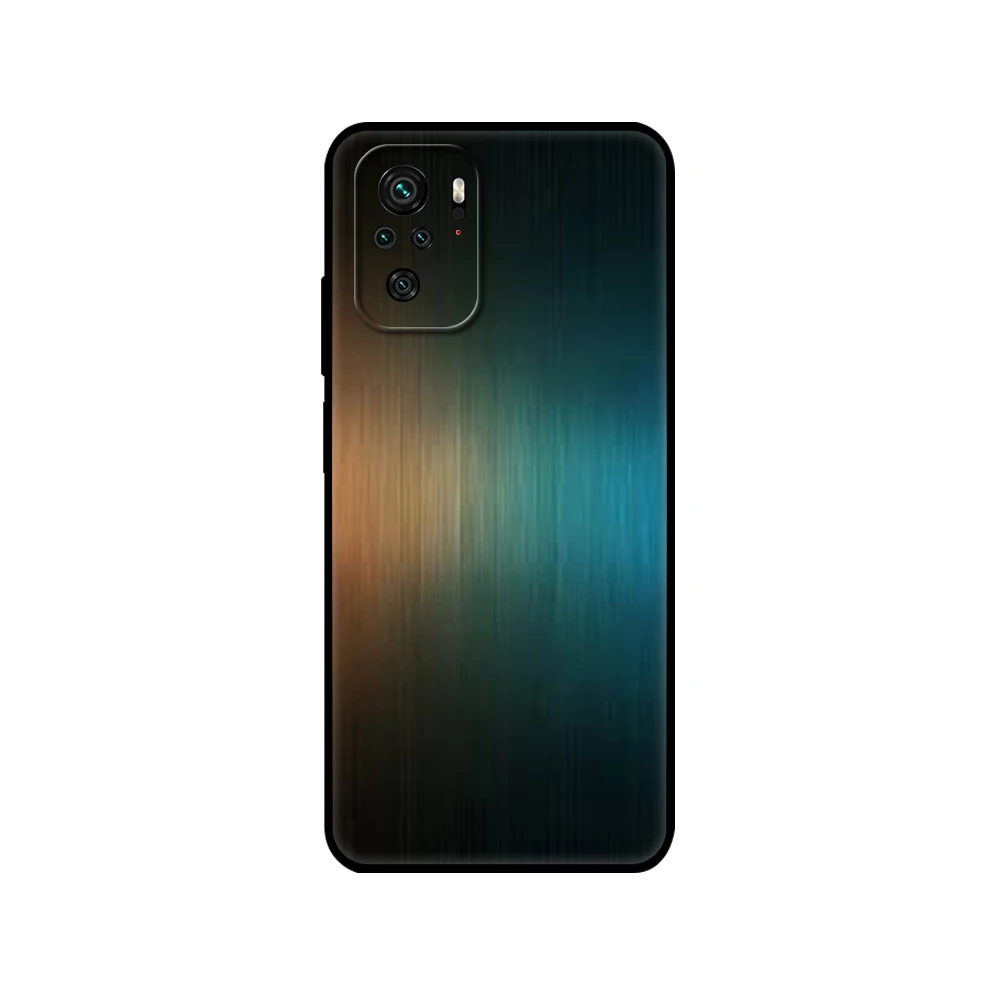 Черный чехол из ТПУ для Xiaomi Redmi 9T Note 10 Pro с темной матовой металлической