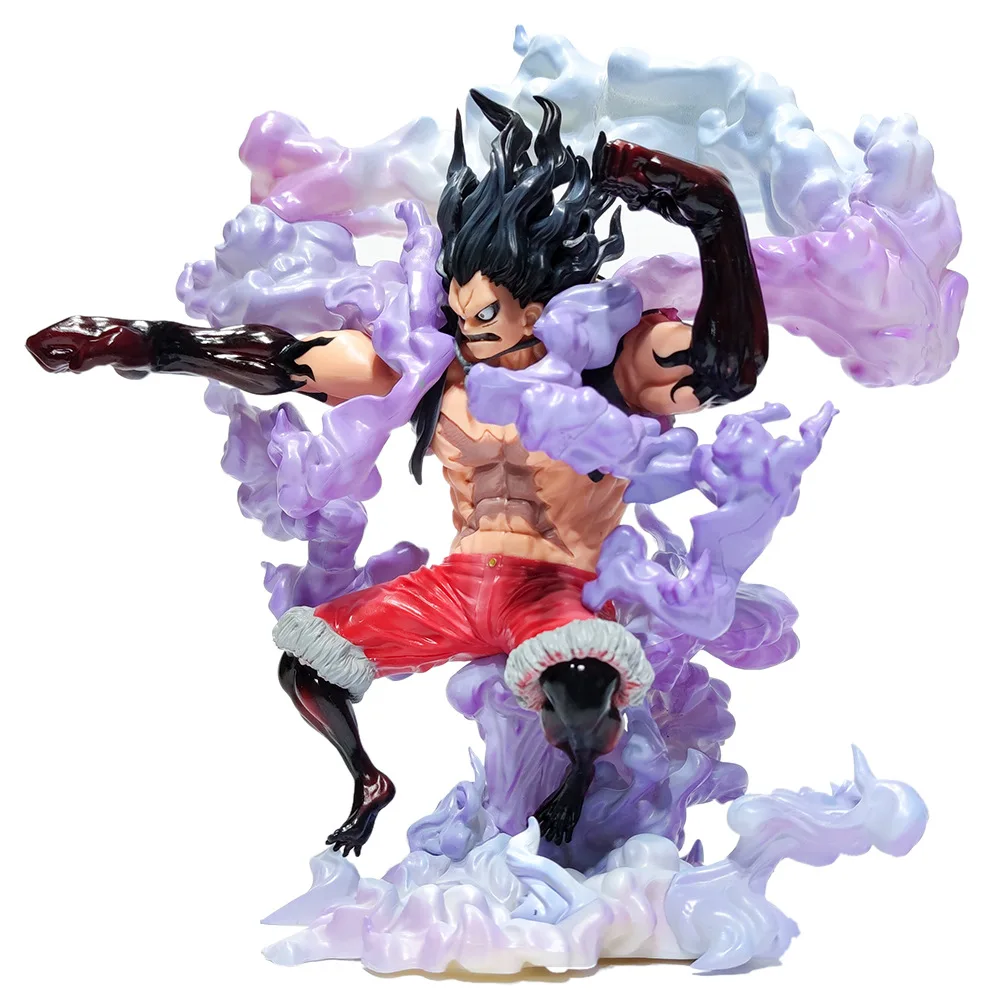 

One Piece Monkey D Luffy Gear4 Snakeman Collectible Anime Action Figure Onepiece Pirates Cake Island Big Size PVC Model Figurine