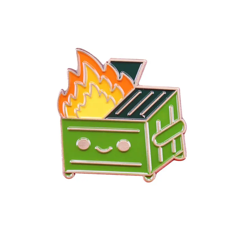 Эмалированные булавки в форме мусора забавное напоминание забавный подарок для