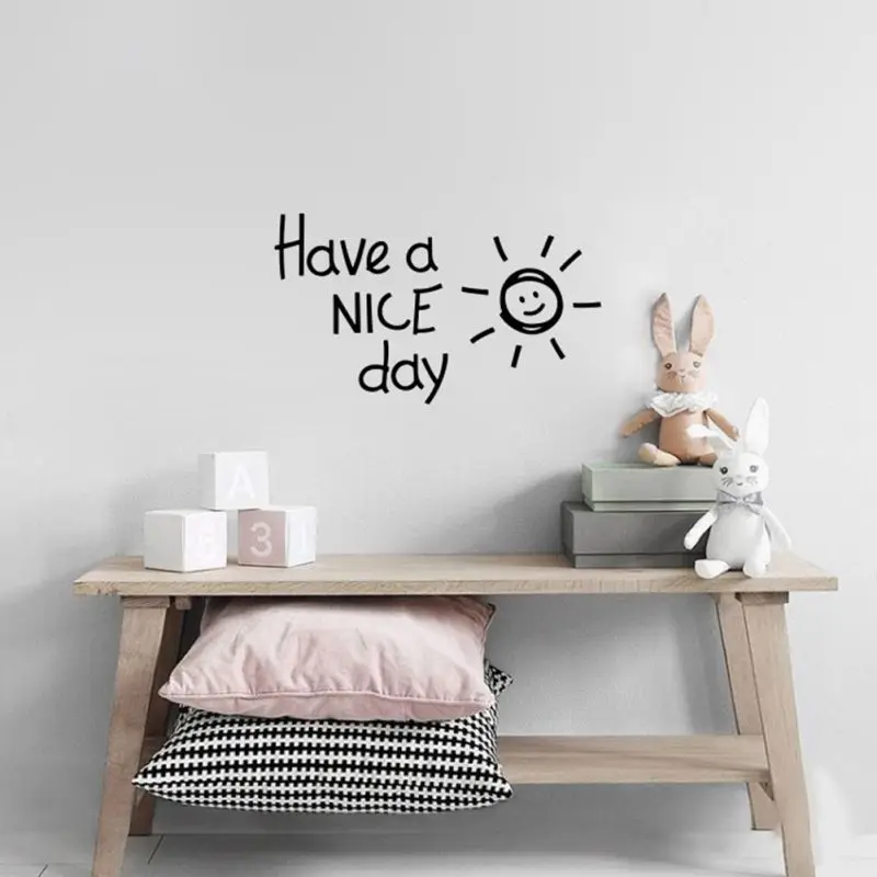 

Wall Stickers Vinyl Stickers For Bedroom Living Room Home Window Door Decoration Dropship Home Decor Have A Nice Day