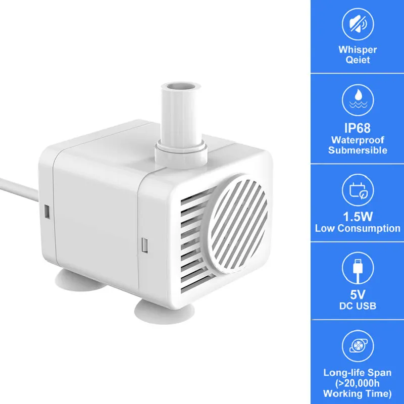 

Universal DC5V Water Pump for Pet Cat Dog Drinking Fountain Cats Flowers Drinking Bowl Water Dispenser Motor Accessories