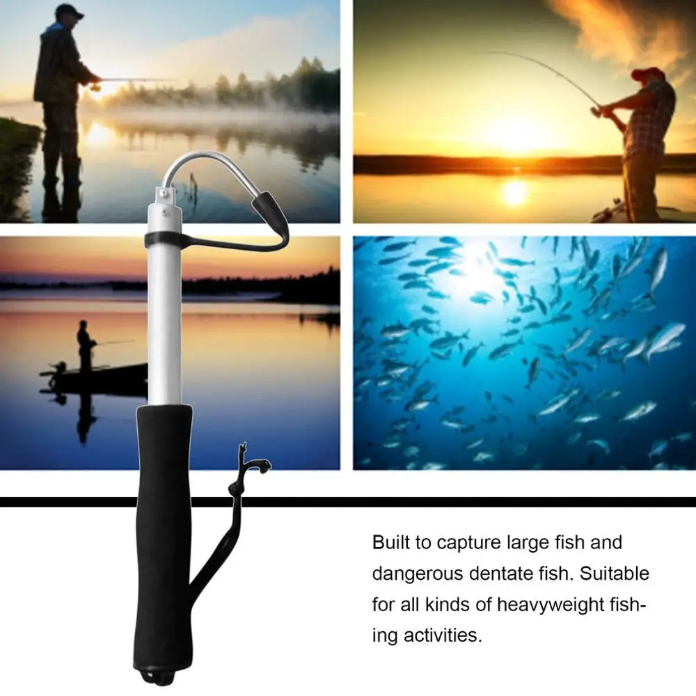 Нержавеющая сталь морской Телескопический рыболовный Gaff алюминиевый сплав