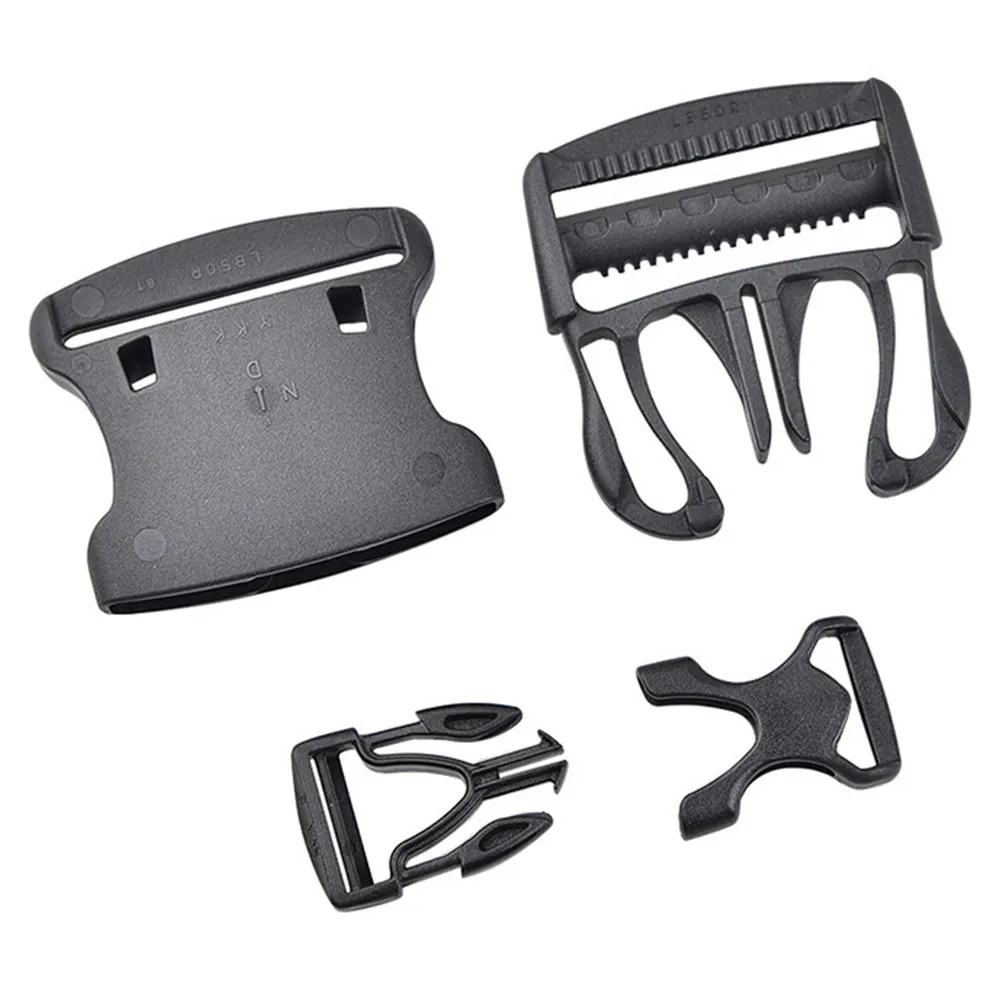 

Buckles For Paracords Bracelets Black Side Release Buckles Straps Slider D Ring Outdoor Camping Picnic Hiking Waliking Accessory