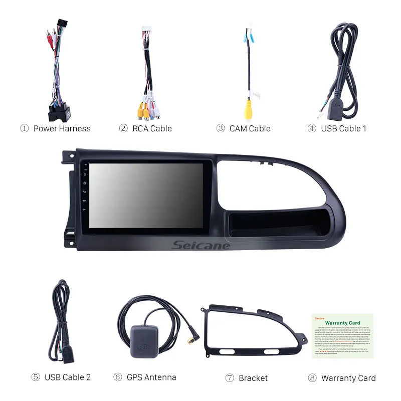 Seicane Android 9 1 автомобильный GPS-радиоприемник дюймов для 2010 2011-2016 Ford Transit Bluetooth HD
