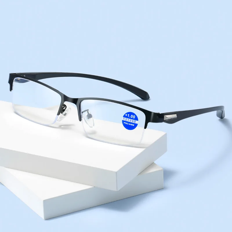 

Fashion Business Reading Glasses Men Anti-Blue Light Presbyopia Glasses Women Hyperopia Eye Wear+1.0+1.5+2.0+2.5+3.0+3.5+4.0