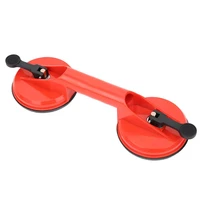 double suction cup red plastic double head glass puller tile floor extractor 11 5cm glass suction cup car repair tool
