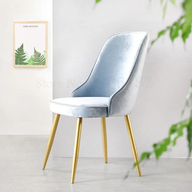 Скандинавский обеденный стул красный из сетчатой ткани фланелевый простой