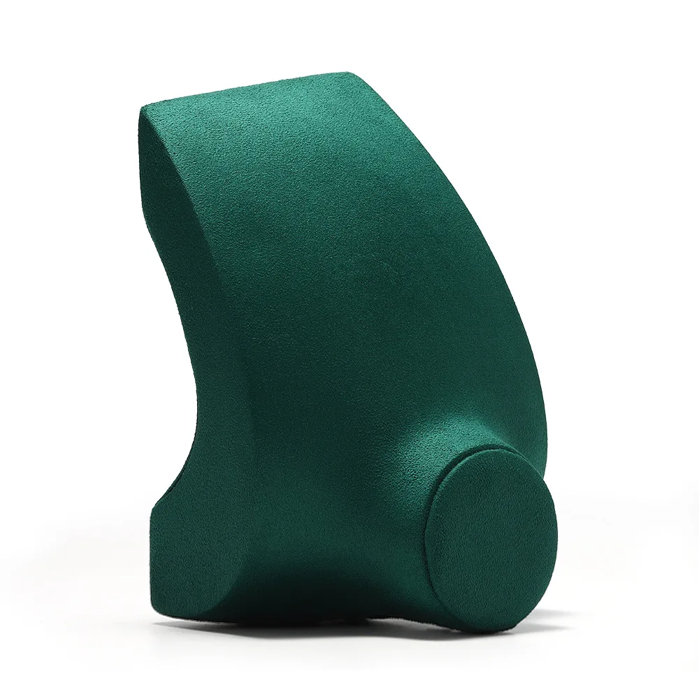 Pendant necklace display stand new imitation leather velvet horizontal jewelry display props spot wholesale can be customized