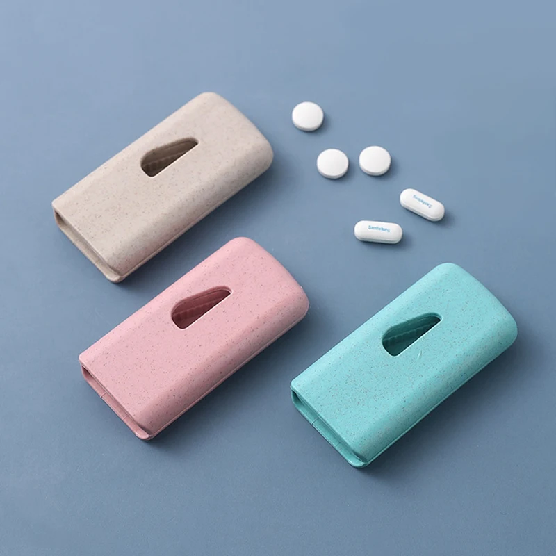 

3 Styles Mini Useful Portable Medicine Pill Holder Tablet Cutter Splitter Pill Case Storage Box Pill Tablet Pill Cutter Divider