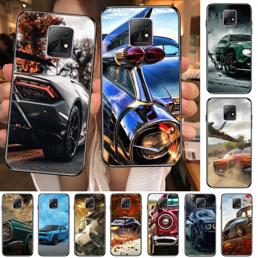 

Luxury fashion cool sports car Phone Case For XiaoMi Redmi 10X 9 8 7 6 5 A Pro S2 K20 T 5G Y1 Anime Black Cover Silicone Back P