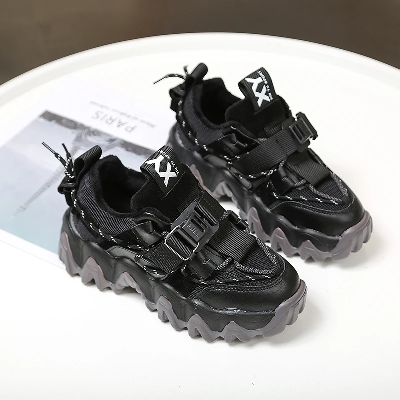 Женская обувь Повседневная Большие Size43 Коренастый кроссовки Роскошная