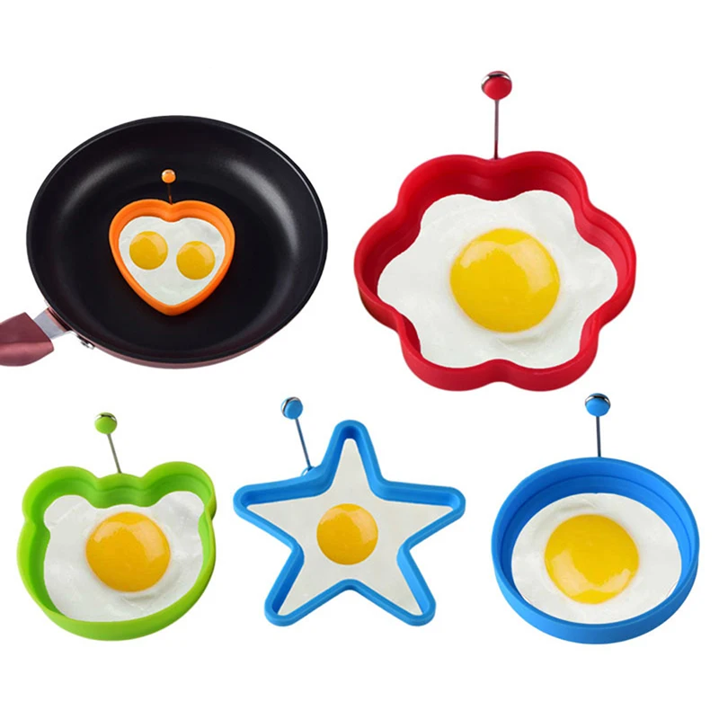 Silicone Fried Egg Shaper Pancake Mould Mold Kitchen Cooking Tools Form For Frying Eggs Omelette | Дом и сад
