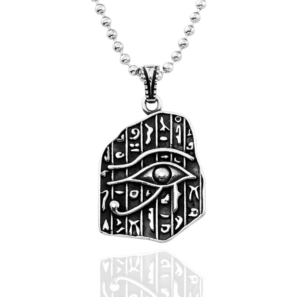 Крутое байкерское ожерелье глаз Хора высококачественные ювелирные изделия с