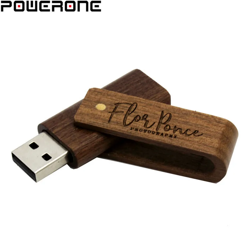 USB флеш накопитель POWERONE деревянный 4/8/16/32/64 ГБ|USB флэш-накопители| |
