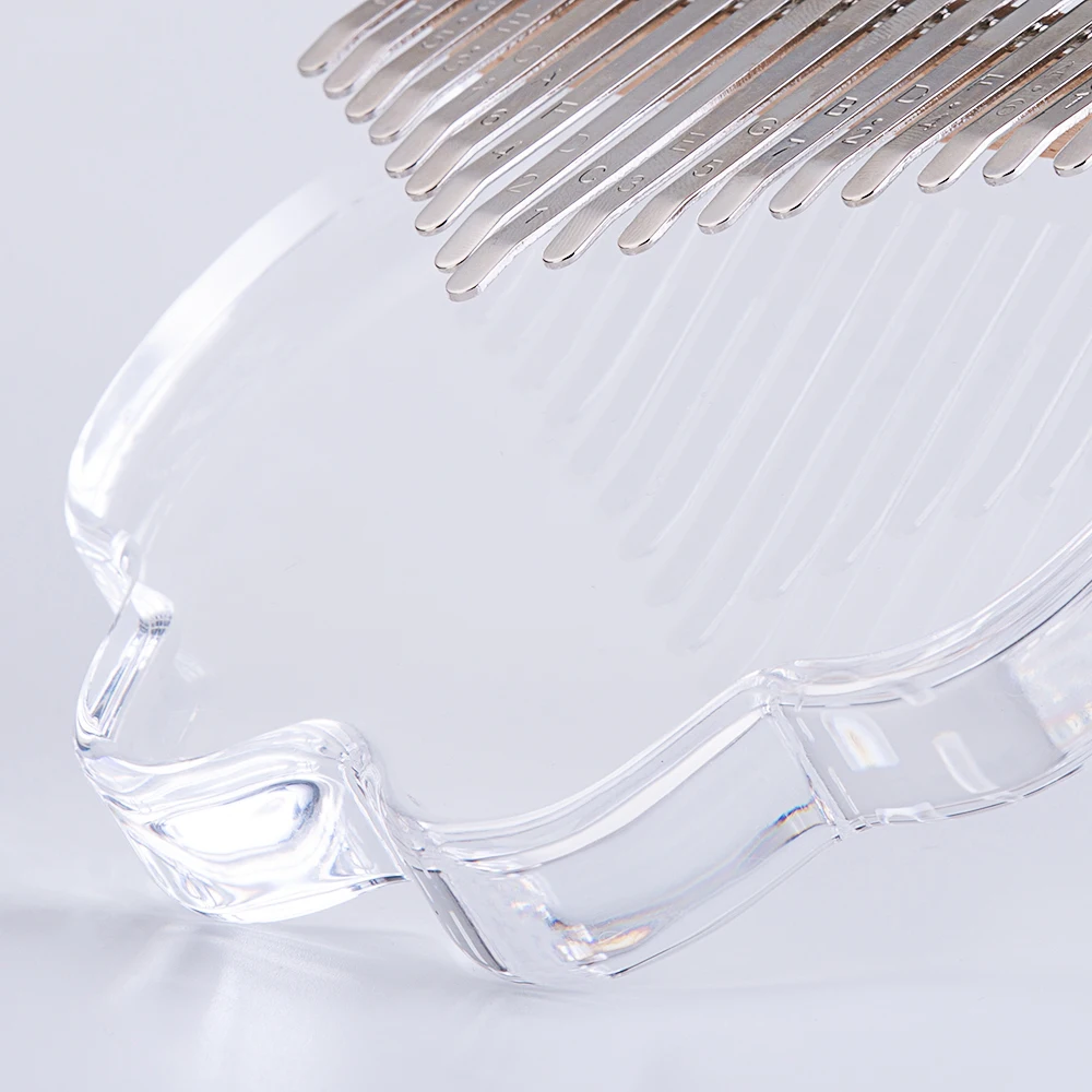 

17 Keys Transparent Acrylic Thumb Piano Kalimba with Carry Case Tuning Hammer Stickers Cleaning Cloth Music Book kalimba