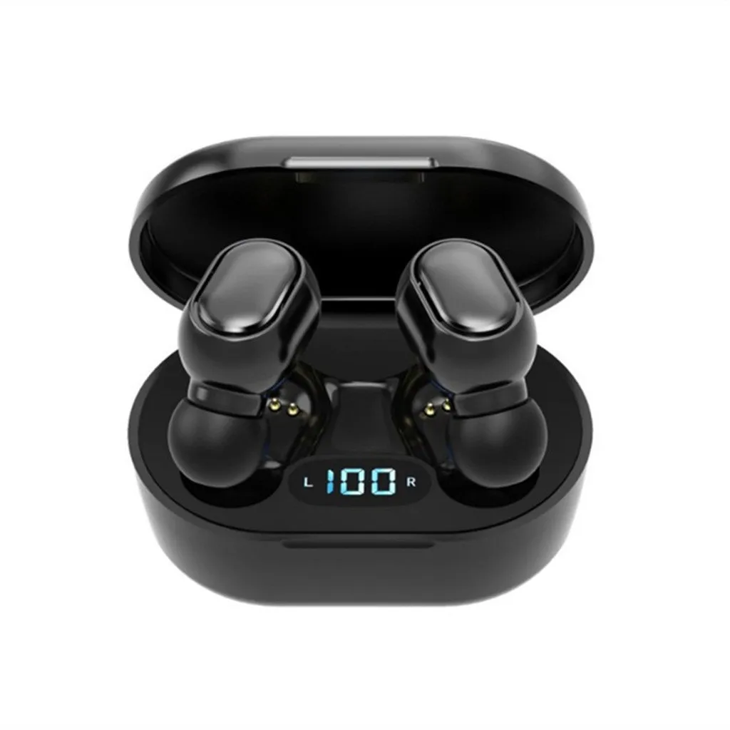 

E7S Wireless Earphones Bluetooth Noise Cancelling LED Display Screen Headset Stereo Earphone Earbuds Headphone Headset