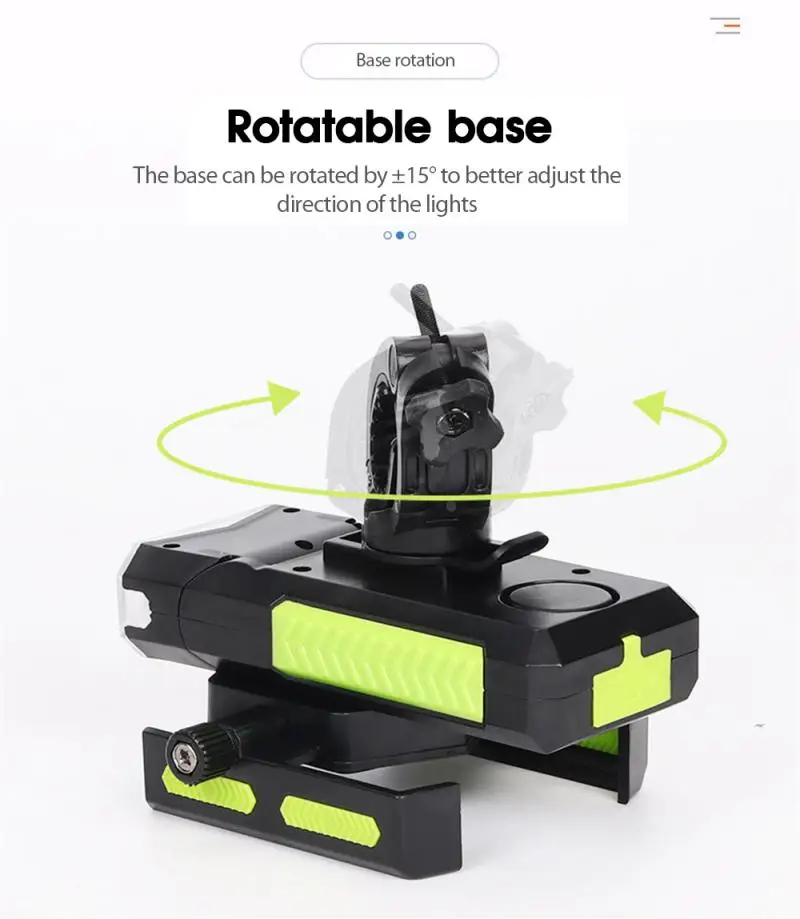 

Bicycle Light Horn Front Light Mobile Phone Holder Mountain Bike Charging Treasure With Light Mobile Phone Holder Bicycle Lights