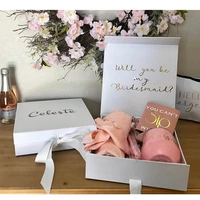 personalized bridesmaid proposal gift box will you be my maid of honor proposal box custom wedding flower girl keepsake boxes