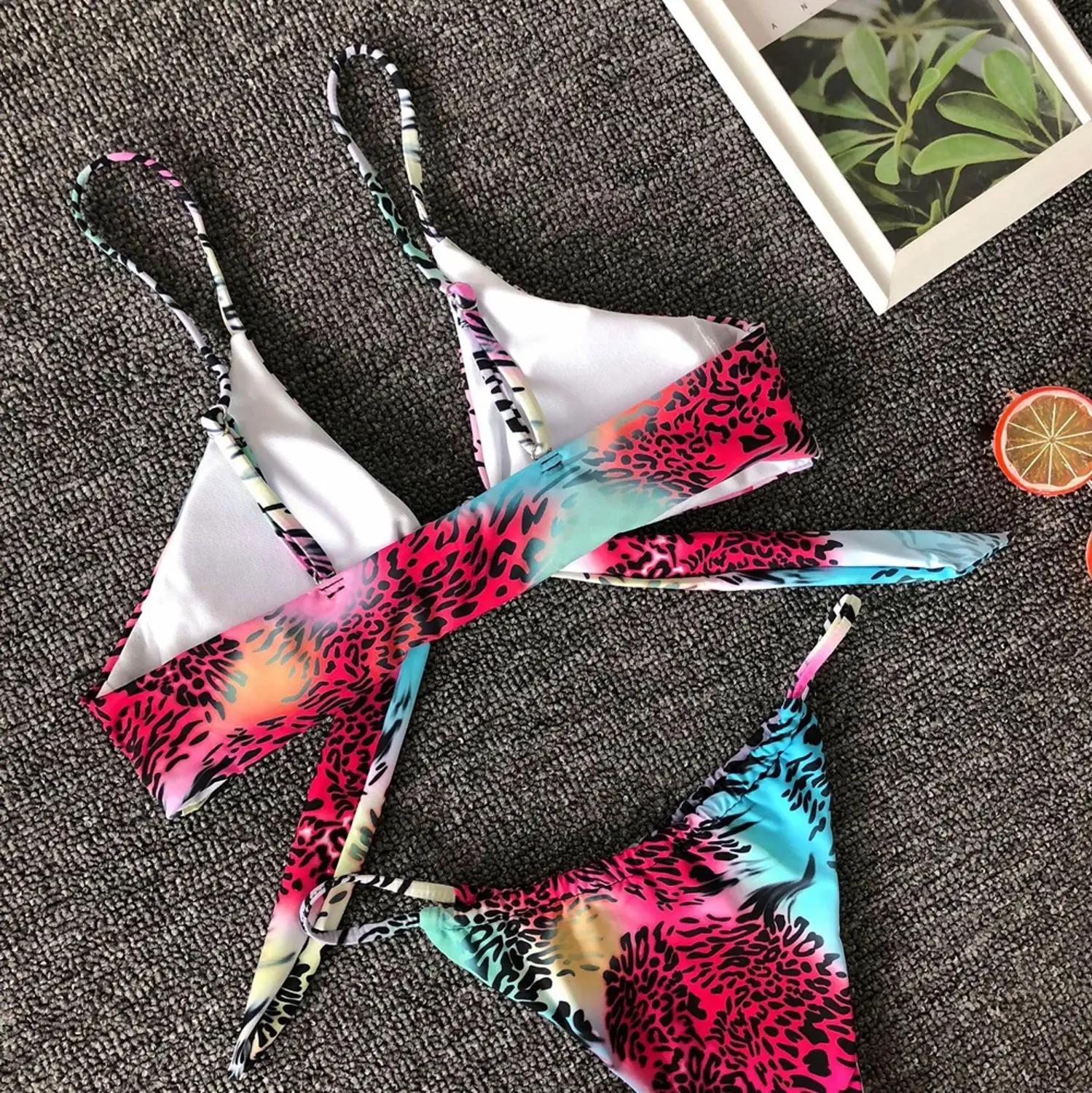 

Brazilian Bikini Set Padded Sexy Push Up Printed Swimsuit Beach Wear Low Waist Female Swimsuit Quick Dry Bathing Suit Biquini