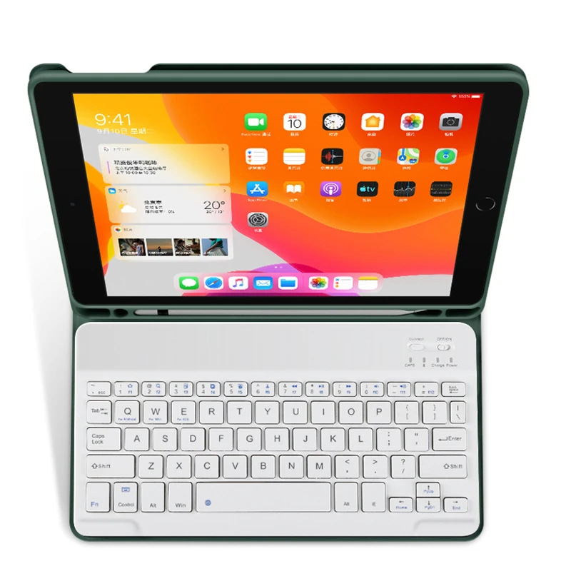 Для iPad Air 2 3 1 чехол Беспроводная Bluetooth клавиатура с держателем для карандашей