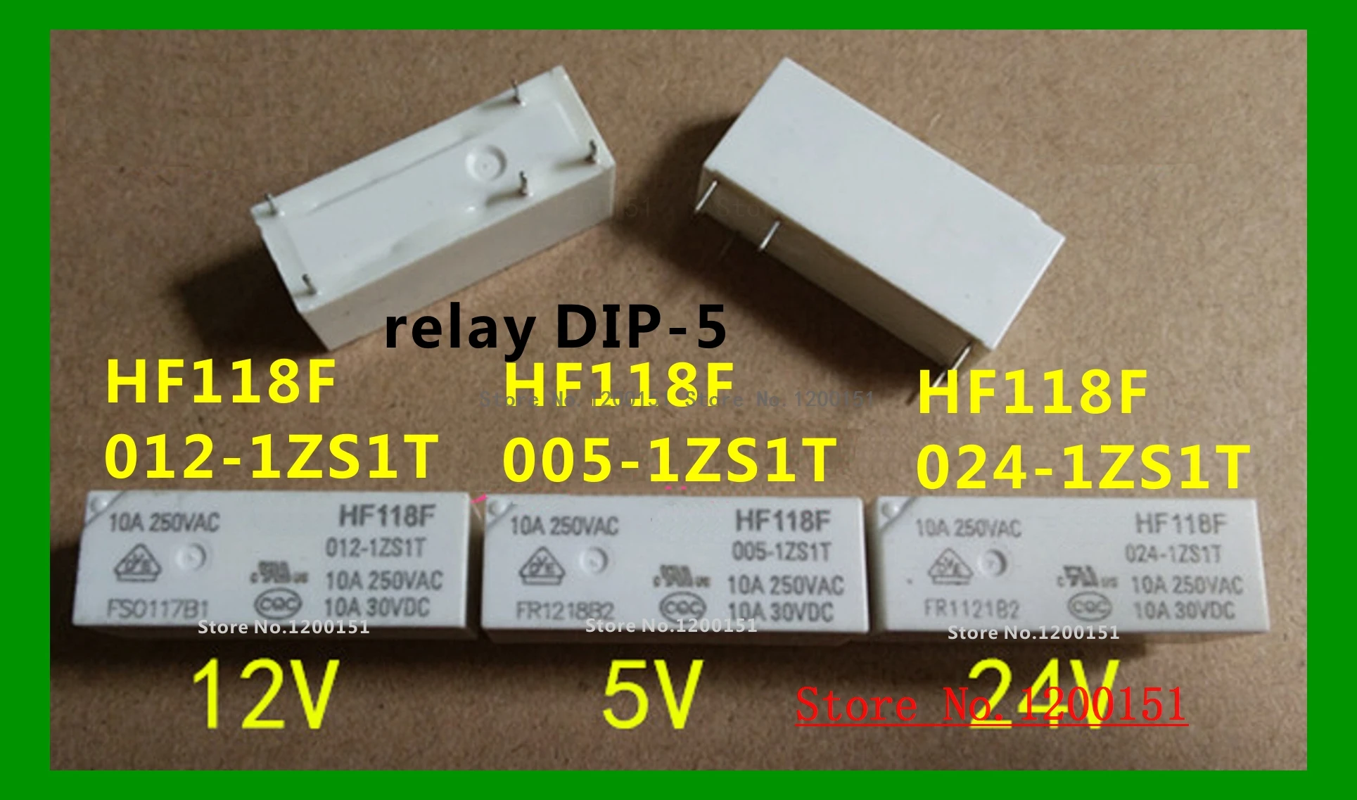 

HF118F-005-1ZS1T 5VDC HF118F-012-1ZS1T 12VDC HF118F-024-1ZS1T 24VDC relay DIP-5