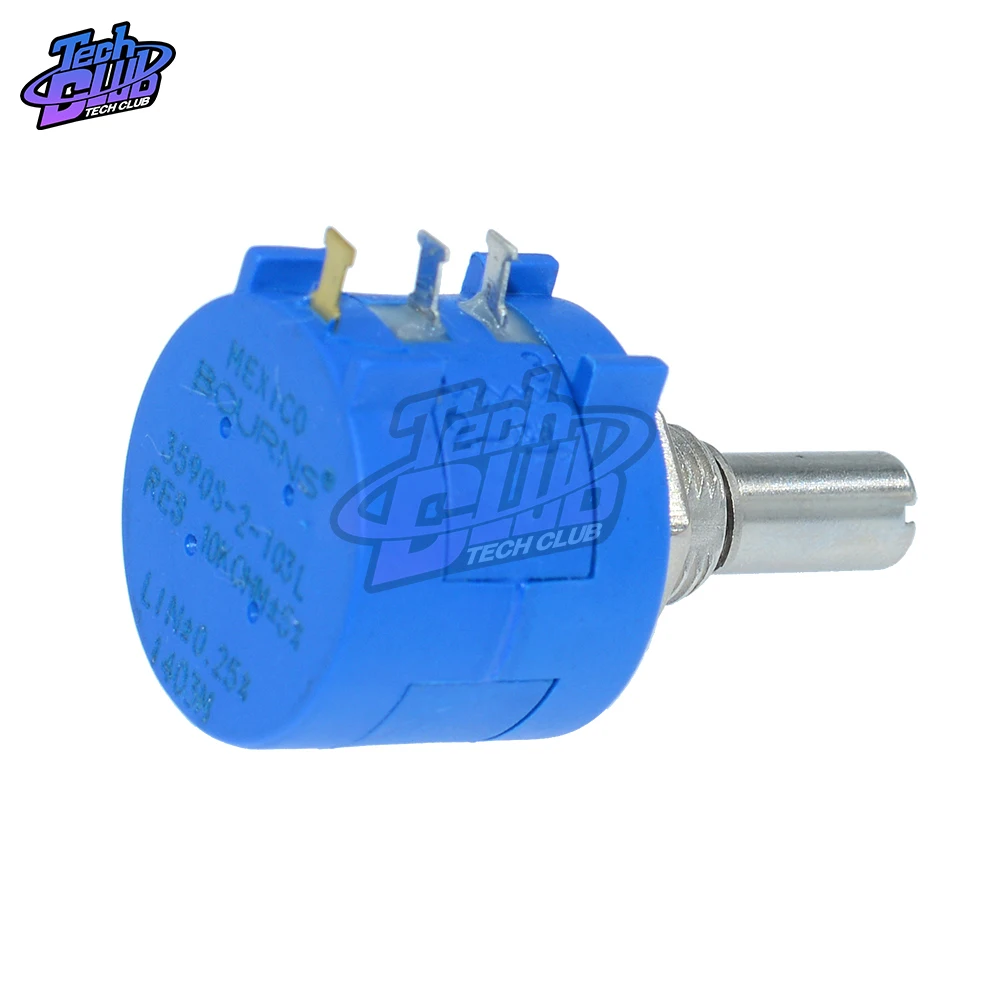 1 шт. прецизионный многооборотный потенциометр 3590S-2-103L 3590S 10K ohm 10 колец