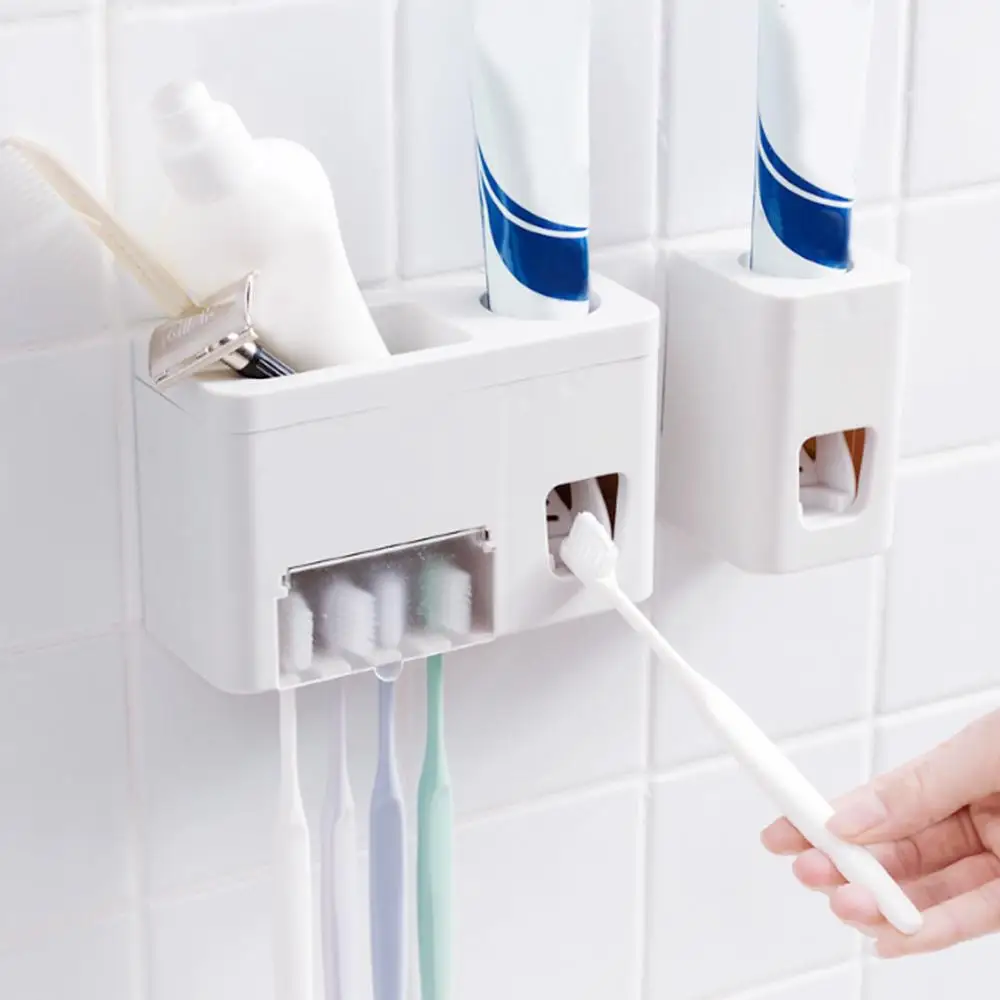

1pcs Hands Free Automatic Squeezer Toothpaste Dispenser Squeeze Out Wall Mount Bathroom Accessories Squeezer Fast delivery CSV