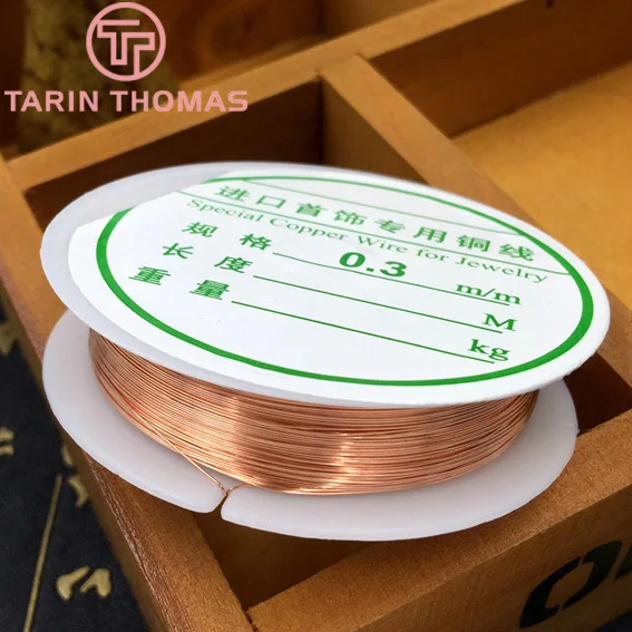 1 рулон 0 3 мм 4 5 6 8 медный цвет может сделать форму металлический провод Diy