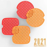 silicone air fryer liners perforated non stick mat steaming basket baking utensils cooking pot oil mats accessories for kitchen