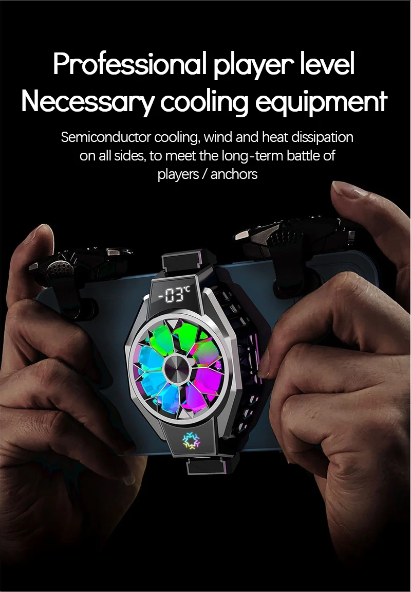 Universal X9 Mobile Phone USB Game Cooler System Cooling Fan Gamepad Holder Stand Radiator Wireless Charging For Iphone Huawei |
