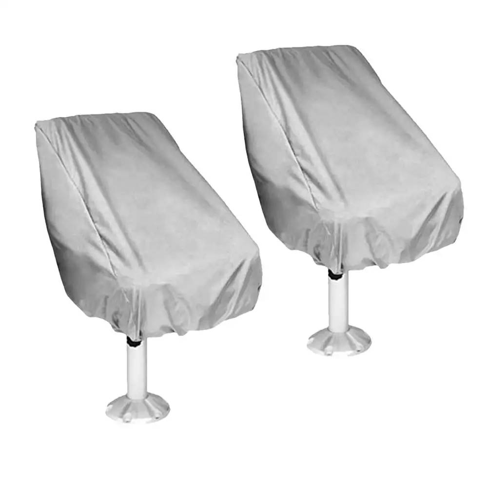 

210D Oxford Cloth Boat Seat Cover Waterproof Dust Cover Chair Protective Cover Outdoor Yacht Captain Seat Cover 2 Size Optional