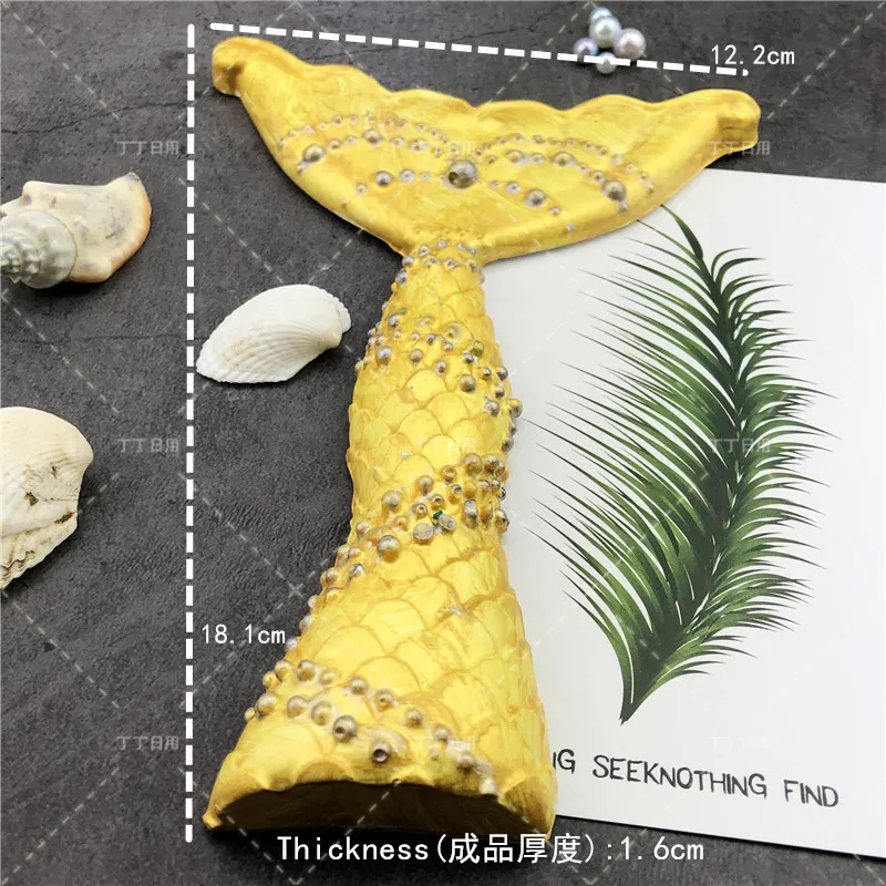 Sugarcraft Русалка рыбий хвост силиконовая форма морские водоросли оболочки инструменты для украшения тортов из мастики шоколадная форма для выпечки гипсовые глиняные формы - Цвет: No.18