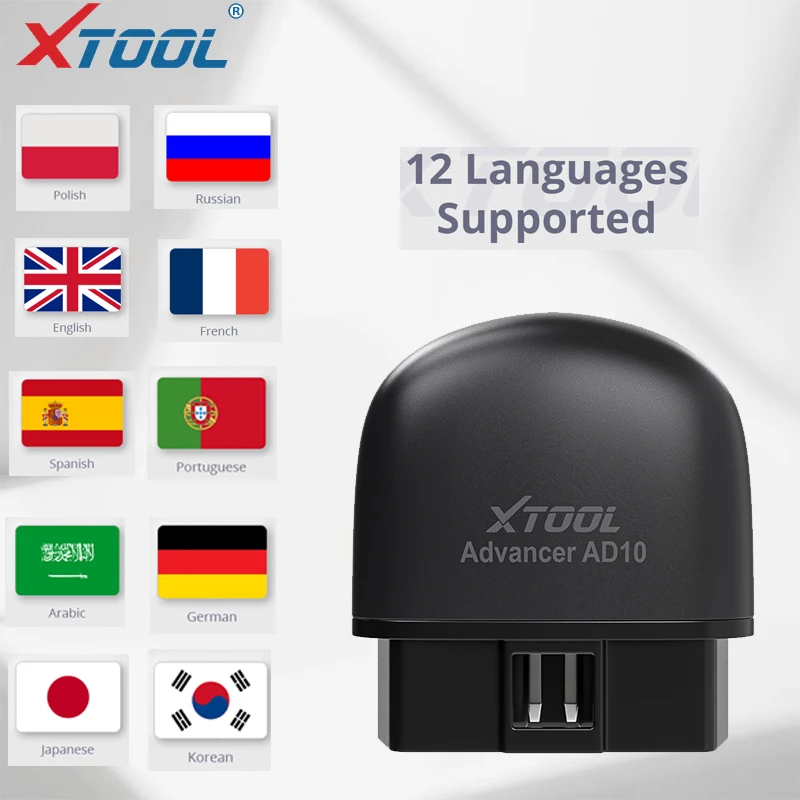 XTOOL AD10 OBD2 диагностический сканер EOBD Bluetooth ELM327 считыватель кодов работает с