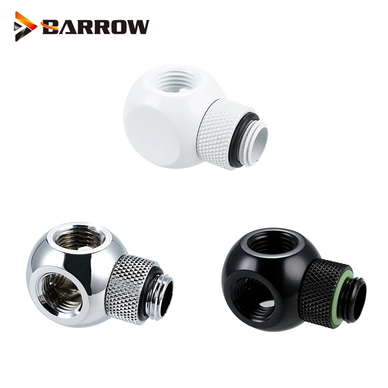Barrow G1/4 &quotЧерно серебристо белый 5 ходовой трубчатый разветвитель строительные