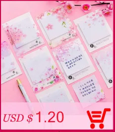 Kawaii мультфильм блокнот для заметок Фламинго Липкие заметки студенческие украшения клейкий Блокнот подарок офисные школьные канцелярские принадлежности 02131