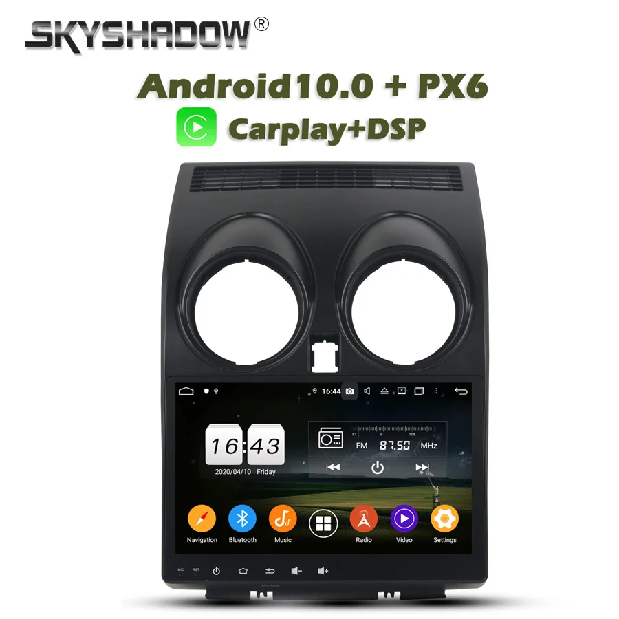 Автомобильный DVD плеер Carplay PX6 DSP Android 10 4G + 128 ГБ GPS карта RDS автомобильное радио wifi