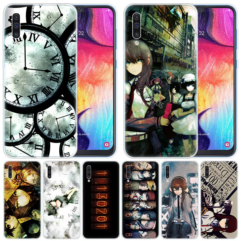 Роскошный силиконовый чехол аниме Steins Gate для Samsung Galaxy A50 A70 A80 A40 A30 A20 A10 A20E A2 CORE A9 A8 A7