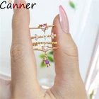 Новинка кольца из циркония, изящные милые женские украшения CANNER парные кольца для влюбленных, подарки для друзей, модные украшения 2021